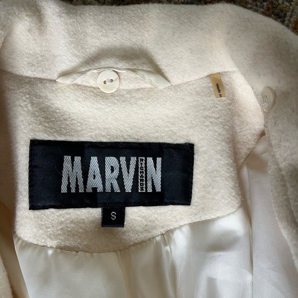 Vintage cream Marvin Richards wool coat - Picture 4 of 5
